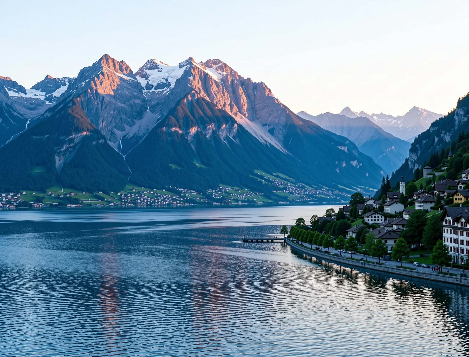 Lugano Lakefront Sunrise